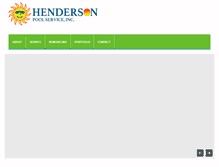 Tablet Screenshot of hendersonpoolservices.com